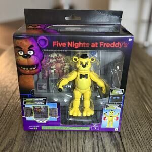 FNAF Jazwares Five Nights At Freddy's Golden Freddy Figure Office Set New 2026